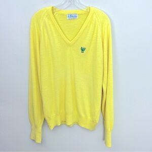 Vintage Pickering Sweater Thistle Embroidery